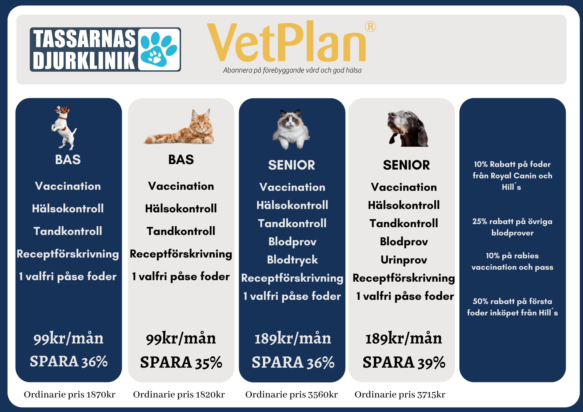 Tassarnas Djurklinik klinikposter